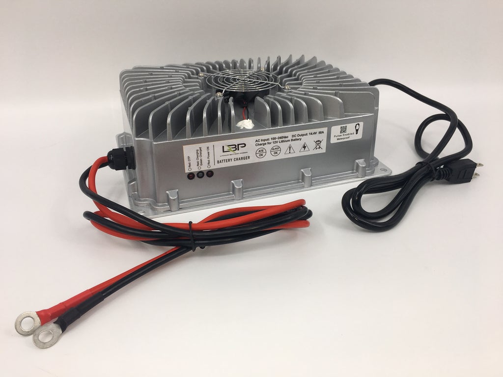Lithium 12V 50A Waterproof Electronic Battery Charger